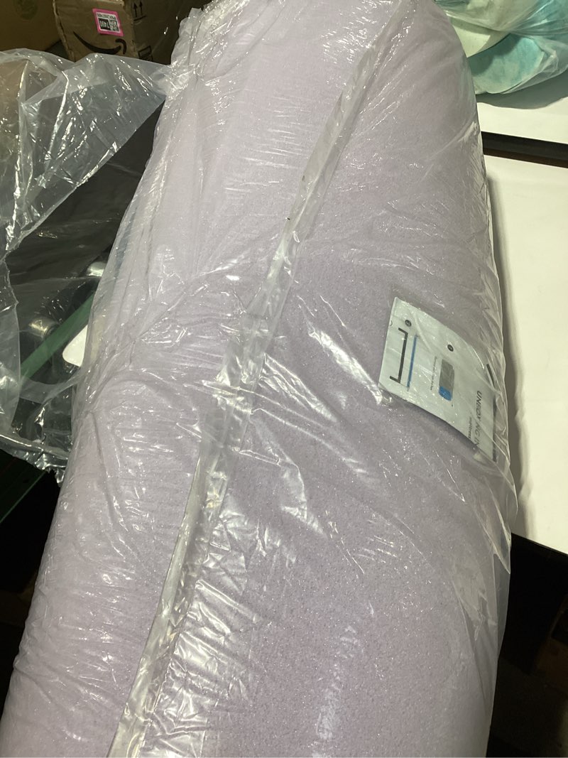 Condition photo showing Good Condition for 3 Inch Egg Crate Queen Memory Foam Mattress Topper, Lavender Scent Gel Infused Foam Mattress Topper for Pressure Relief, CertiPUR-US Certified Queen Bed Topper, Purple, 60"×80" 3 Inch Queen Purple