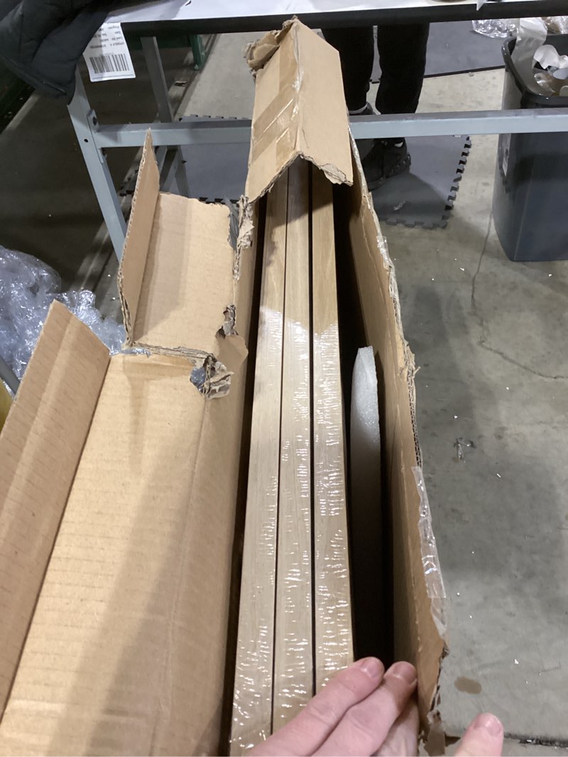 Condition photo showing New/Like New for 24X36 Poster Frame, Display Pictures 20X30 with Mat or 24X36 Without, Wall Hanging Frames, Natural Oak, 3 Pack Natural Oak 24X36