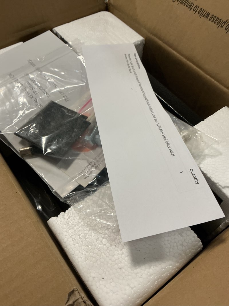 Condition photo showing Good Condition for Tenamic Safe Box 0.4 Cuft Fireproof, Waterproof, Keypad Small Cabinet Lock Box, Solid Alloy Steel Office Hotel Home Mini Safe, Black