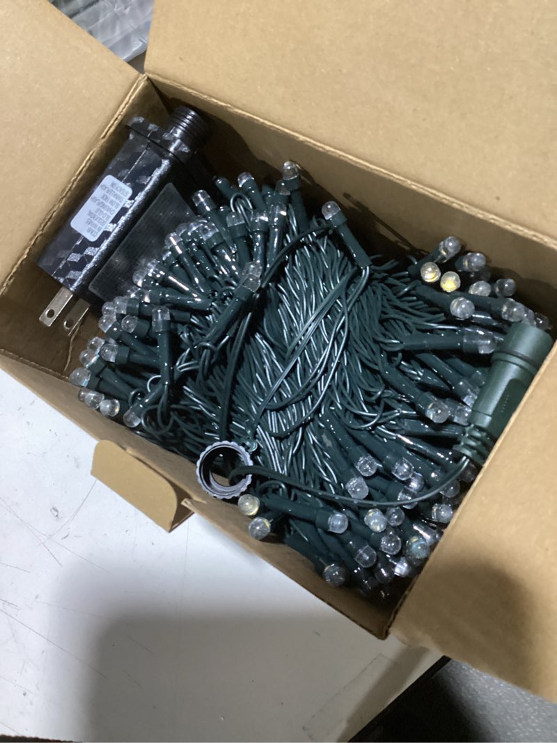 Condition photo showing Good Condition for Super Long 500 LED 178FT Christmas Lights, Bright Bubble Led Christmas Tree Lights with 8 Modes & Memory, 2025 Upgraded Twinkle LED String Lights for Indoor Outdoor Xmas Party Decorations, Warm White Warm White 500 LED