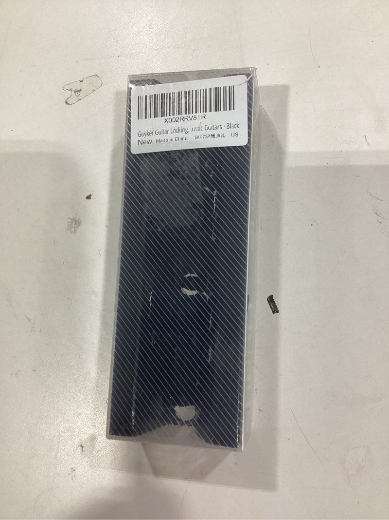 Condition photo showing New/Like New for guyker guitar locking tuners (3l + 3r handed) - 1:18 lock string tuning key pegs machine head with hexagonal handle replacement for st tl sg lp style electric, folk or acoustic guitars - black 3l + 3r black