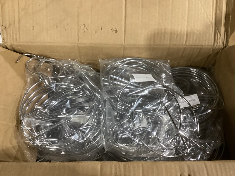 Condition photo showing As Is for Nahanco Accessory Hanger, Chrome Metal, 9.5 X 5.9, 100 Per Carton