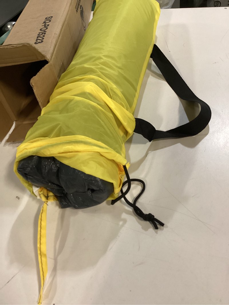 Condition photo showing As Is for 2-Person Camping Tent – Includes Rain Fly and Carrying Bag – Lightweight Outdoor Tent for Backpacking, Hiking, or Beach by Wakeman Outdoors Dome Tent Yellow