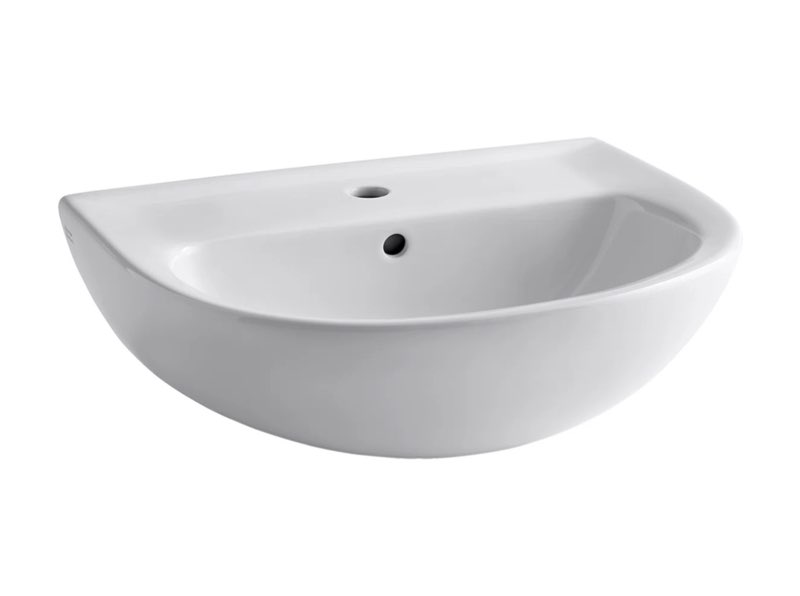 Evolution 27.63" Tall Vitreous China Oval Pedestal Bathroom Sink with Overflow