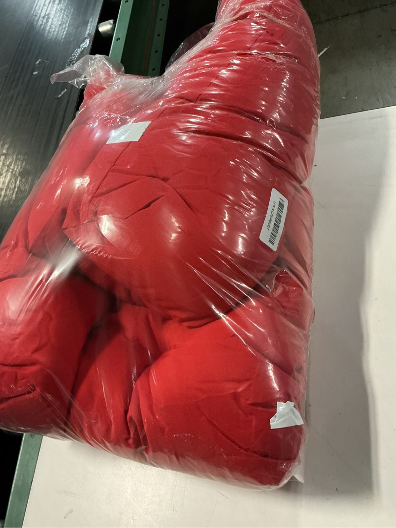 Condition photo showing New/Like New for mtmr waterproof outdoor chair cushions set of 2, 19x19 patio wicker chair cushions, tufted outdoor cushions for patio furniture, thick outdoor patio replacement seat pads for porch lawn chairs red red 19"x19"
