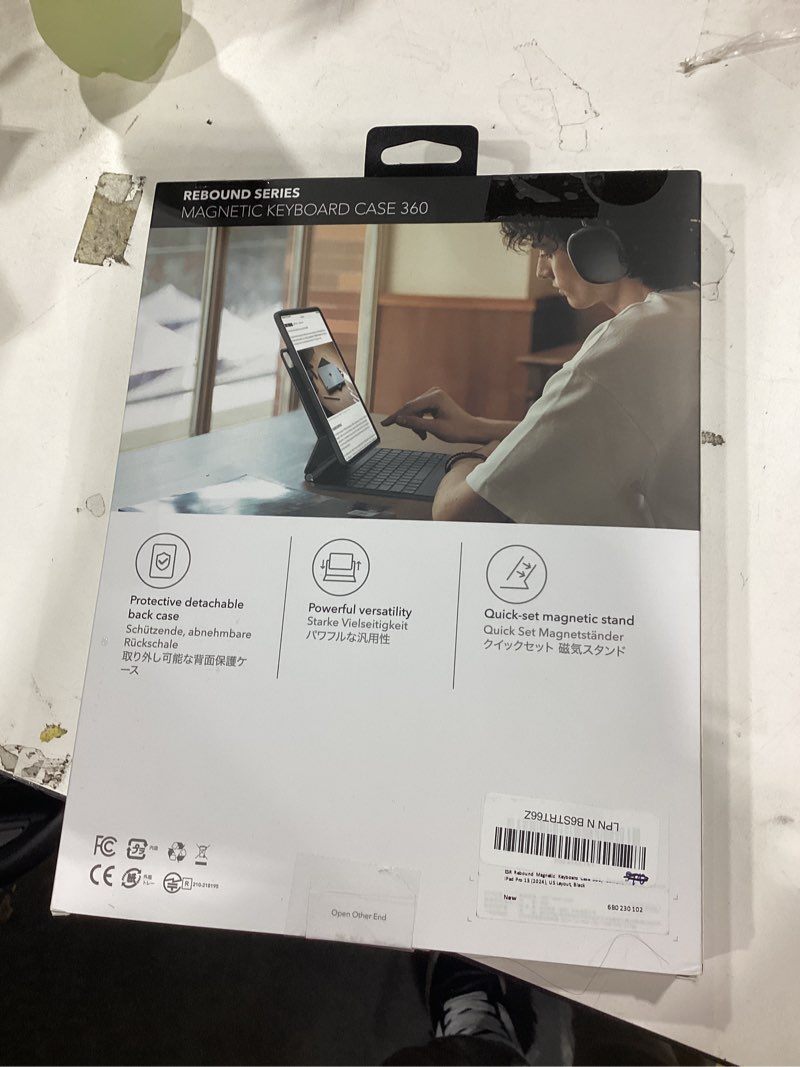 Condition photo showing Good Condition for ESR iPad Pro 13 Inch Case with Keyboard (M5/M4, 2025/2024), iPad Pro 13 Keyboard Case with Easy-Set Magnetic Stand, Portrait/Raised Modes for iPad Pro 13, Removable, Rebound 360 Series, Black