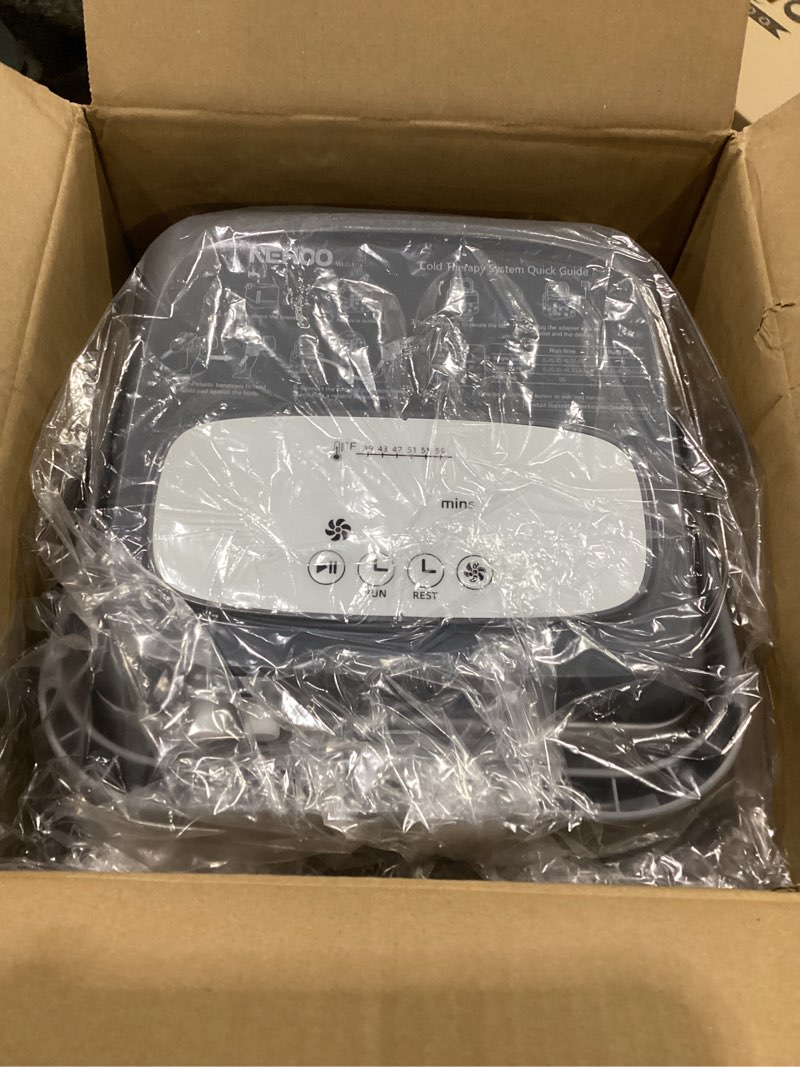 Condition photo showing New/Like New for Cold Therapy System, Programable Ice Therapy Machine, Post-Surgery Continuous Cryotherapy Cold Pack, Universal Pad for Knee, Ankle, Cervical, Back and Leg, NOT TESTED