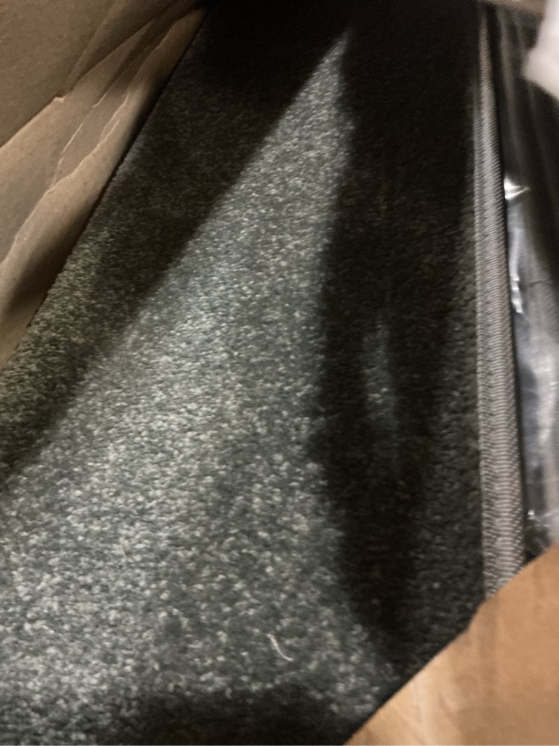 Condition photo showing As Is for pure era bullnose carpet stair treads set tape free non-slip indoor stair protectors pet friendly rugs covers soft skid resistant washable reusable 9.5" x 30"(14 pieces,gray) grey 14 pieces with bullnose