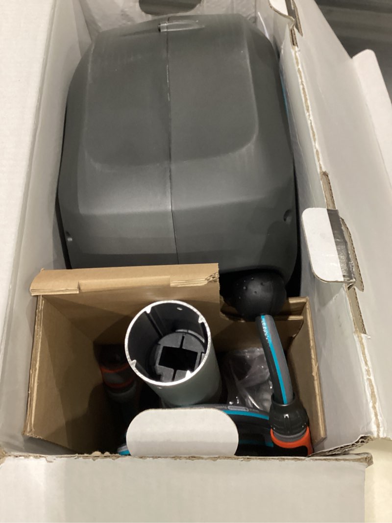Condition photo showing Good Condition for gardena 18614 | 66' x 1/2" automatic retractable garden hose reel on metal spike, outside garden hose with 360° swivel. no holes in your house, easy installation, no tools required 66 ft