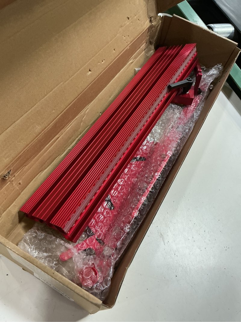 Condition photo showing Good Condition for professional accuracy aluminum miter system for 30mm or 45mm t track with complete accessories