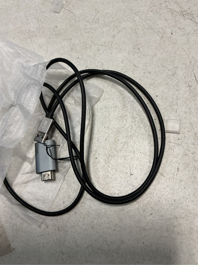 Condition photo showing New/Like New for usb 3.0 to hdmi cable 5ft,1080p 5gbps high speed usb to hdmi adapter,screen mirroring display extension, connect laptop pc to smart tv,gaming monitor,projector for home office,business travel,students
