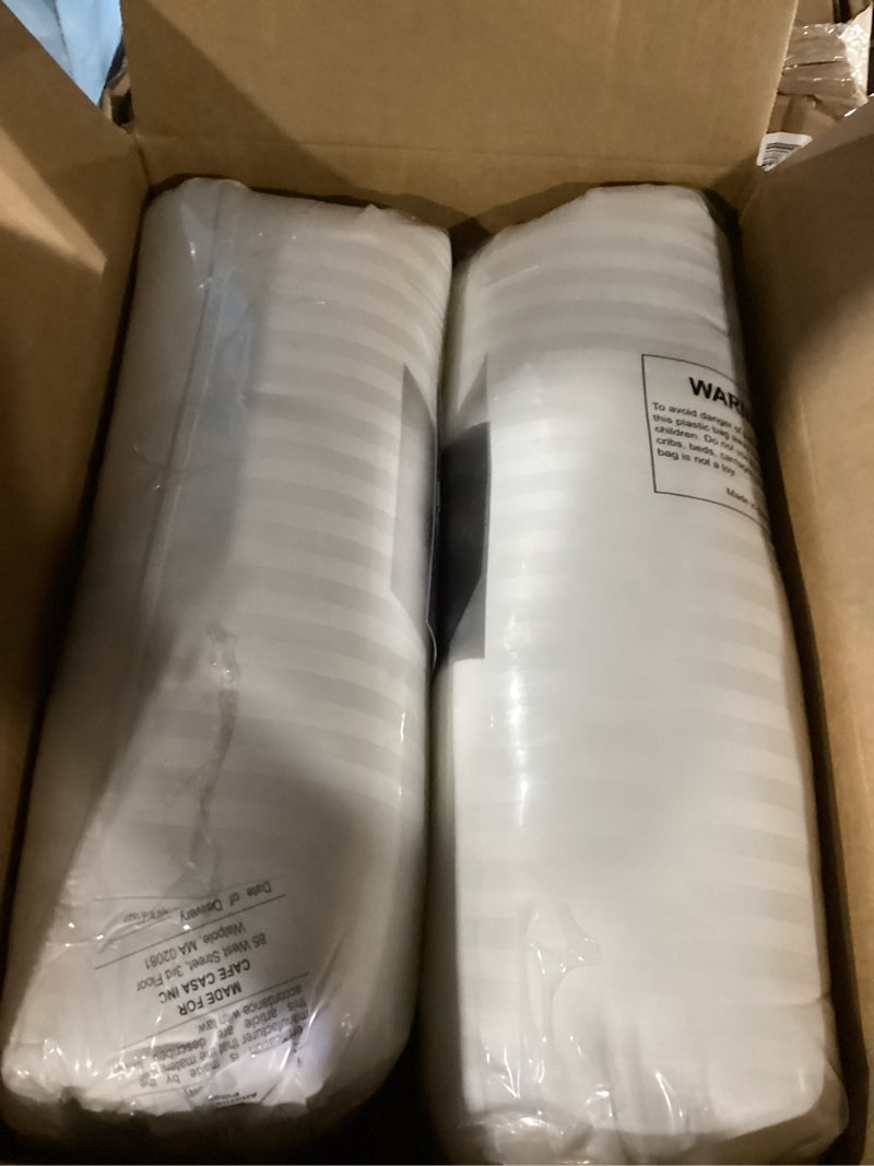 Condition photo showing New/Like New for beckham hotel collection bed pillows standard/queen size set of 2 - original soft down alternative pillow for sleeping - soft support for back, stomach or side sleepers queen / standard white