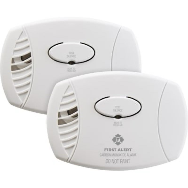 first alert battery-operated carbon monoxide detector 2 -pack