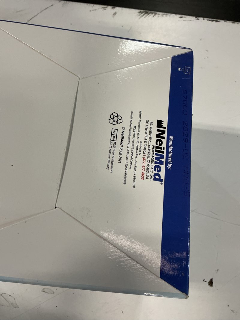 Condition photo showing New/Like New for (2029/02)neilmed hydropulse neo. multi-speed electric pulsating nasal sinus irrigation system with 30 sinus rinse premixed packets.