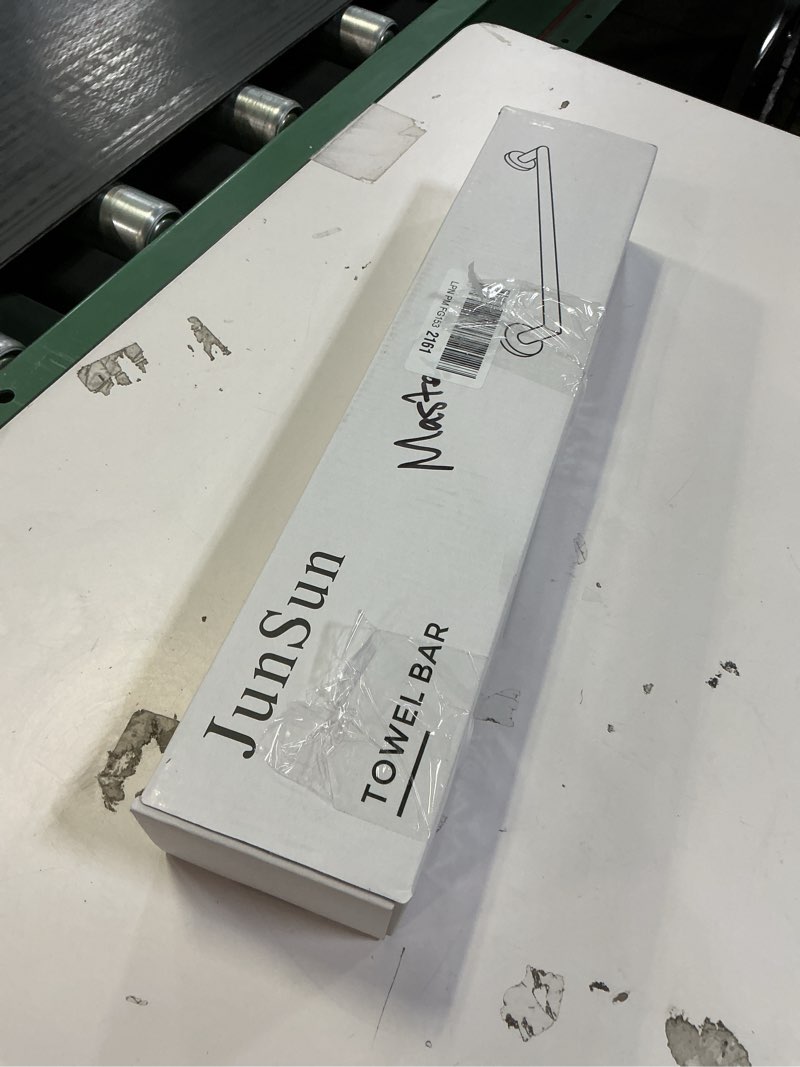 Condition photo showing Good Condition for Bathroom Towel Bar 24 Inch Towel Rack Wall Mount Bath Towel Holder Modern Towel Rod Gold Bath Towel Hanger Stainless Steel Brushed Brass Bathroom Accessories Towel Rail Single Towel Bars Brushed Gold 24 Inch Brushed Gold 1