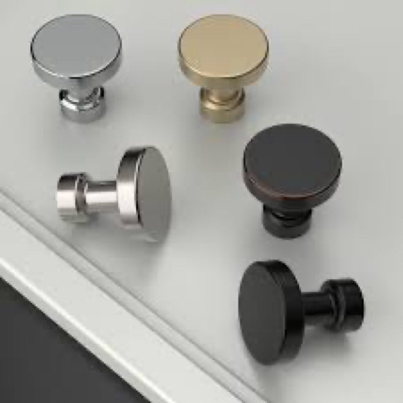 amerdeco 10 pack matte black cabinet knobs single hole cabinet pulls drawer knobs and pulls for bath
