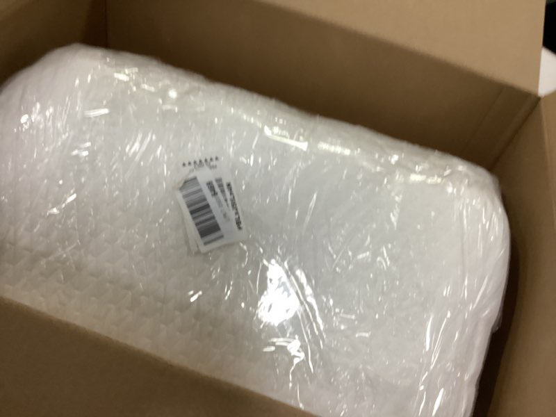 Condition photo showing Good Condition for Leg Elevation Pillow for After Surgery, 8inch Foam Leg Elevating Pillow for Swelling and Blood Circulation, Leg Wedge Pillow for Sleeping, Knee Pillow for Knee Hip Ankle Pain Relief, White Flat Top 8 Inch White/Grey