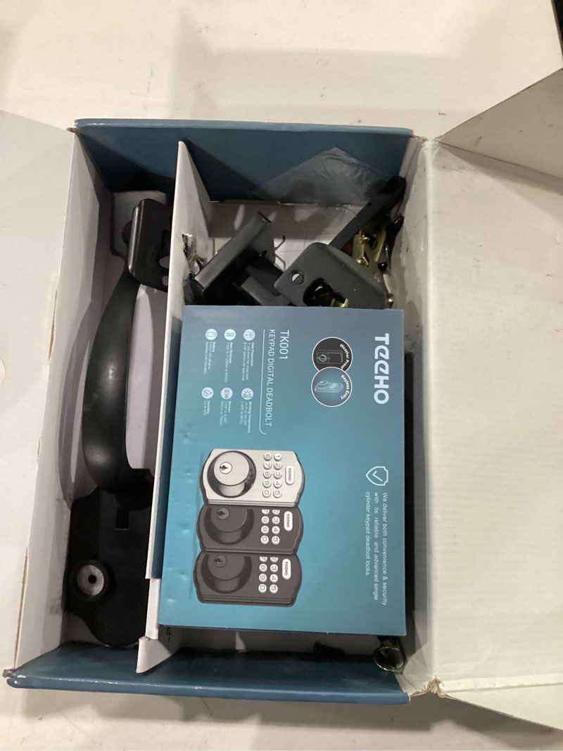 Condition photo showing Good Condition for akagear ds10 pro keyless entry door lock deadbolt with handle set, smart front door locks set, electronic keypad, fingerprint door lock, bluetooth, auto-lock, app control, code unlock, satin nickel