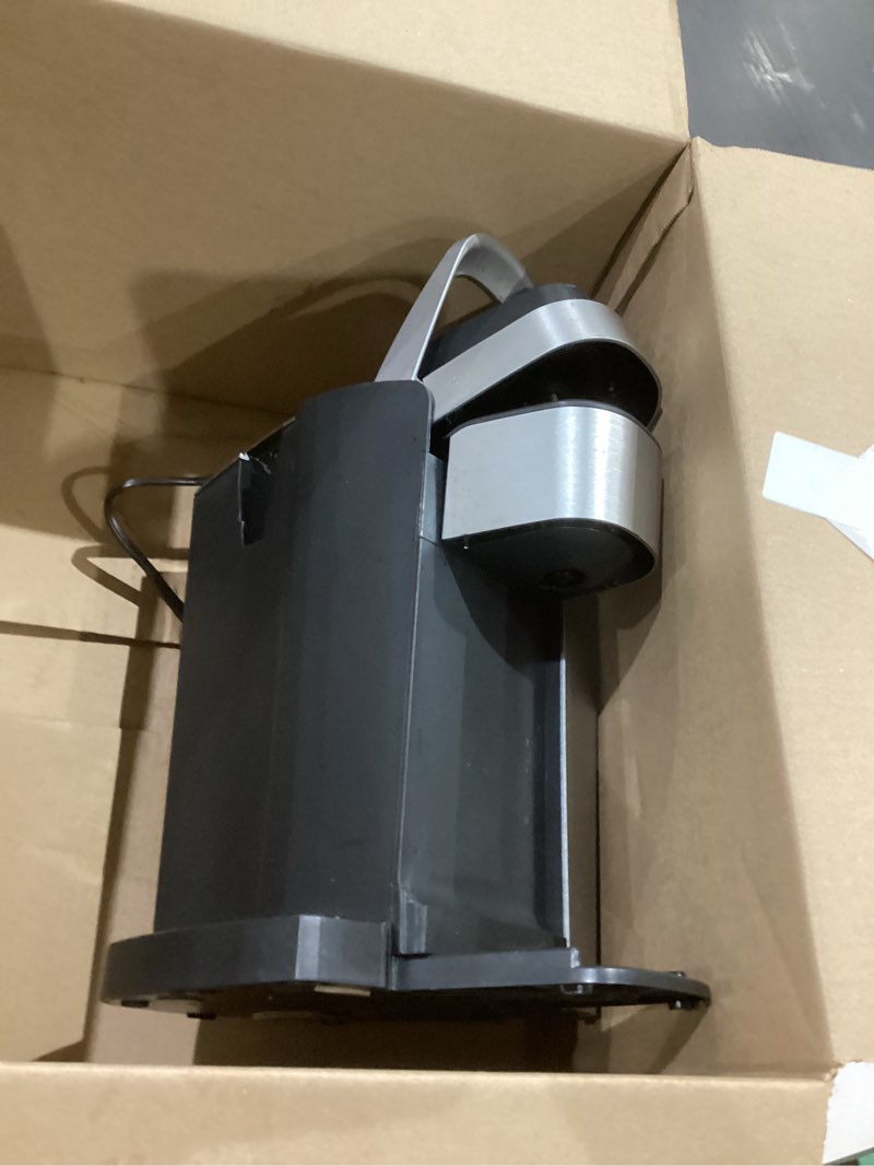 Condition photo showing As Is for keurig k-elite single serve k-cup pod coffee maker, with strength and temperature control, iced coffee capability, 8 to 12oz brew size, programmable, brushed silver