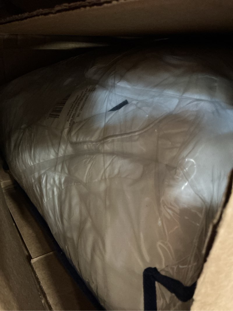 Condition photo showing Good Condition for SERTA Down Illusion Soft Hypoallergenic 2 inch Pillowtop Simple Fit Mattress Topper, Twin, White Twin White