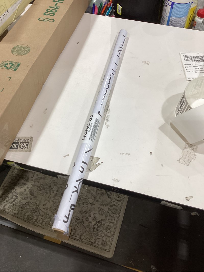 Condition photo showing As Is for Tiny Expressions Giant Coloring Poster for Kids' Birthday - Rolled, Not Folded - 30" x 72" Coloring Table Cloth for Kids Activity - Large Happy Birthday Coloring Banner