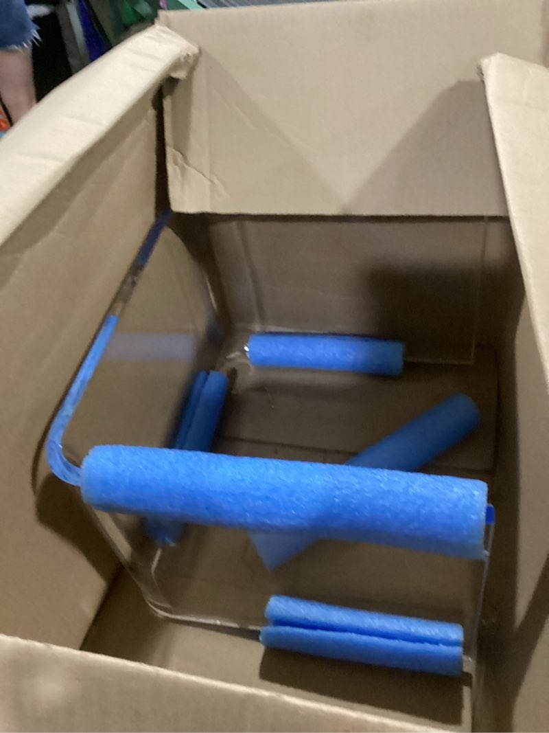 Condition photo showing Good Condition for acrylic 15 inch small stool, clear acrylic step stool for kids and adults, water-resistant shower stool, modern bathroom stool, 200 lbs weight capacity (clear) 10.6" d x 15.7" w x 14.1" h (1 pack)