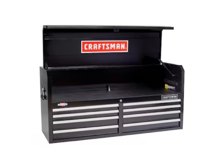 craftsman 2000 series 51.5-in w x 24.5-in h x 16-in d 8 -drawer steel tool chest ( black )