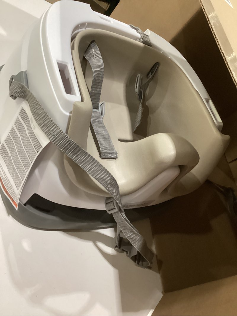 Condition photo showing As Is for ingenuity baby base 2-in-1 booster feeding and floor seat with self-storing tray - cashmere