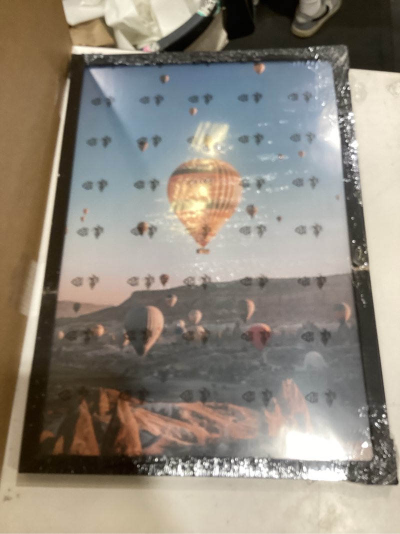 Condition photo showing Good Condition for 15x22 picture frame for poster photo picture, horizontal and vertical formats for wall hanging, 15 x 22 wall gallery poster photo frame for 15 by 22 photos posters, black black 15x22 inch
