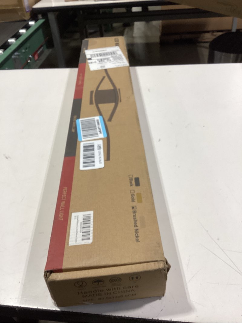 Condition photo showing New/Like New for joossnwell bathroom vanity light modern bathroom lighting fixture over mirror brushed nickel 5cct dimmable led bath vanity light bar 31.5 inch brushed nickel 31.5 inch long