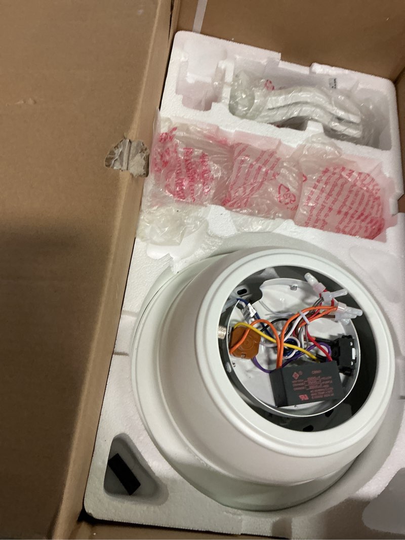 Condition photo showing Good Condition for Harbor Breeze Centreville 42-in White Indoor Flush Mount Ceiling Fan with Light Kit - Product Is Brand New - Retail Packaging Maybe Opened Or Damaged