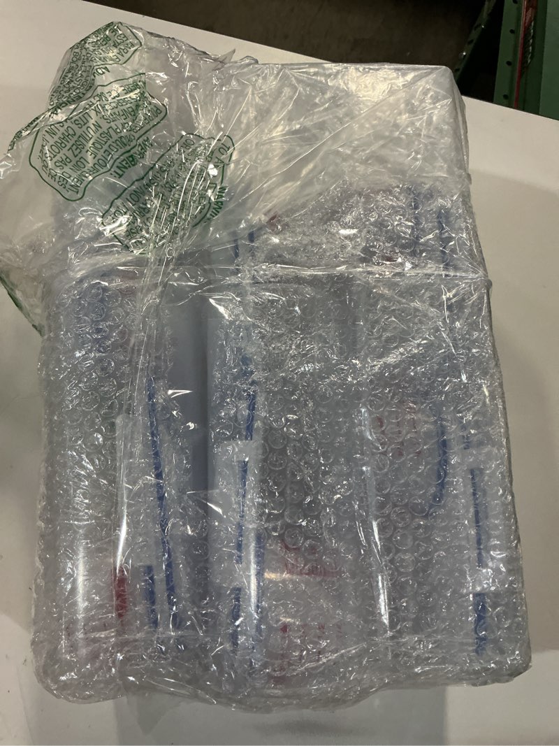 Condition photo showing New/Like New for 5.5 lbs plastic transparent tank, rice storage barrel, household food container grain storage box for oatmeal, grain, cereal, pasta, flour (6 packs)