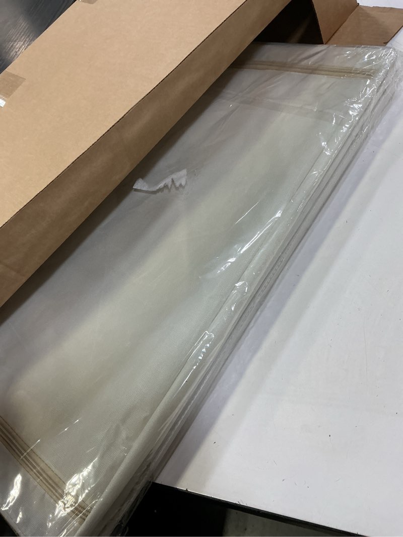 Condition photo showing New/Like New for clothes storage bins with metal frame, foldable clothes organizers storage containers for clothes, sheets, blankets, pillows and towels (100l, 3 pack) beige 100l(23.6''x16.5"x15.7") beige