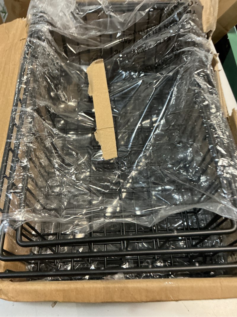 Condition photo showing Good Condition for Joben Oligey 12 PACK (3 Szie) Small Wire Storage Baskets for Organizing,Pantry Organization Bins for Cabinets, Metal Basket for Kitchen, Bathroom Organizer (Black)