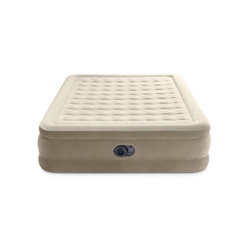 intex ultra plush 20" queen air mattress with 120v internal pump
