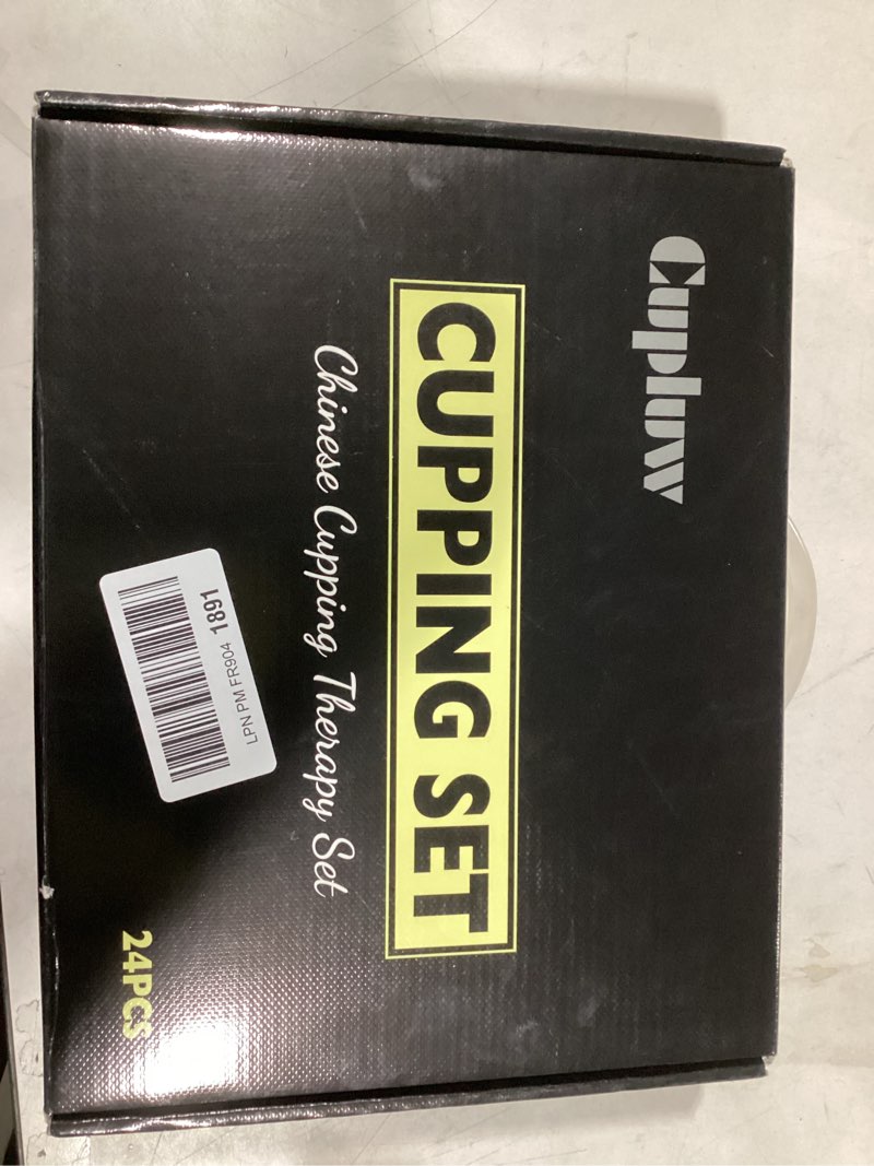 Condition photo showing New/Like New for Cupping Set, 24 Cups Cupping Kit for Massage Therapy, Chinese Cupping Therapy Set with Magnetics, Professional Vacuum Cupping Set for Cellulite Reduction Muscle Pain Relief with Manual Pump