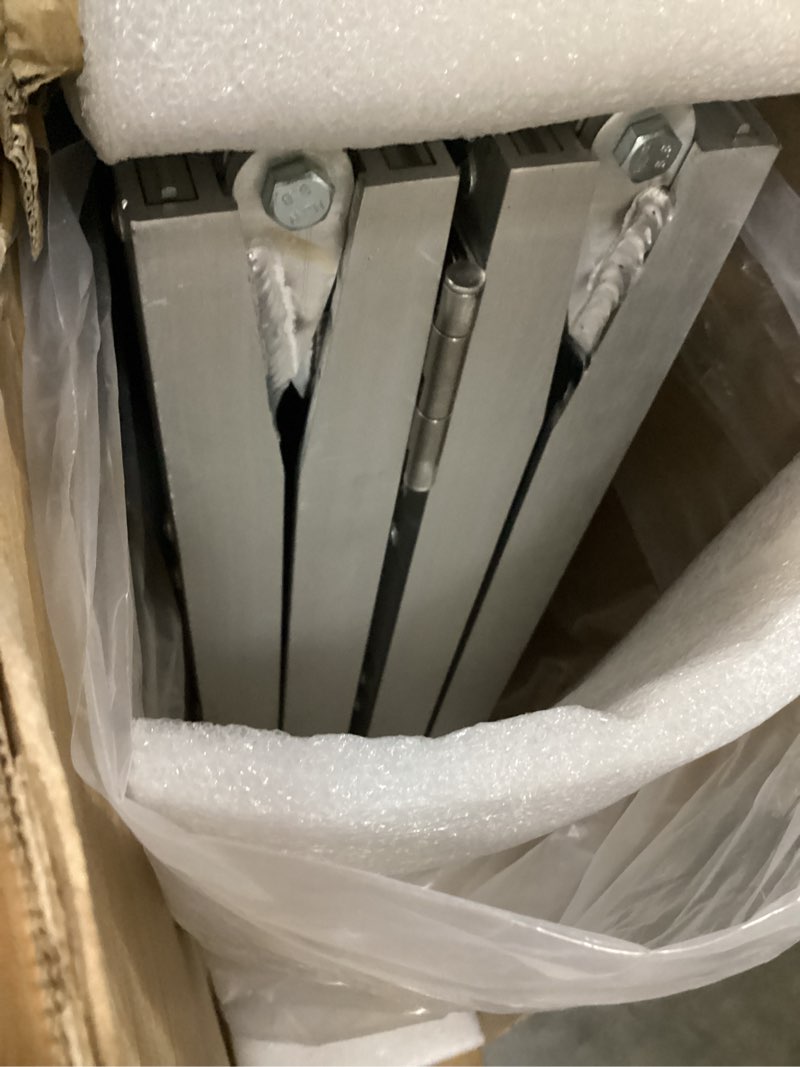 Condition photo showing Good Condition for vnn portable wheelchair ramp 5ft, seamless non-slip aluminum ramps for wheelchairs for home, handicap wheelchair ramps for home steps, aluminum loading dock plates aluminum 5ft (usable height 5-15 inch)