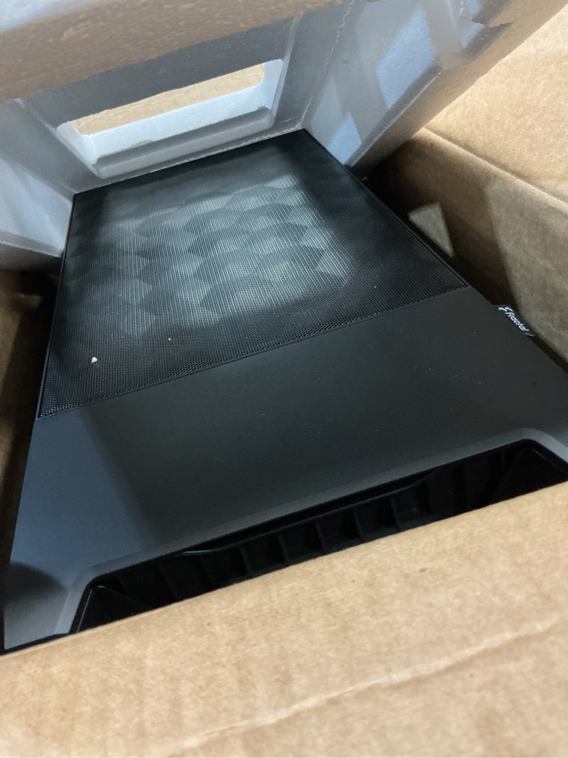 Condition photo showing As Is for fractal design pop air black tempered glass clear tint black tempered glass clear tint atx air