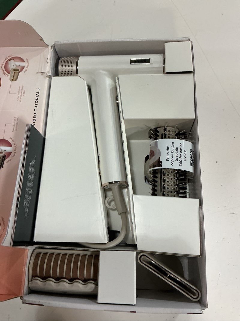 Condition photo showing Good Condition for shark hair dryer | speedstyle | no heat damage hair styling tool | 3 styling tools included | portable & powerful blow dryer | best for straight & wavy hair | silk | hd331 speedstyle-straight & wavy hair