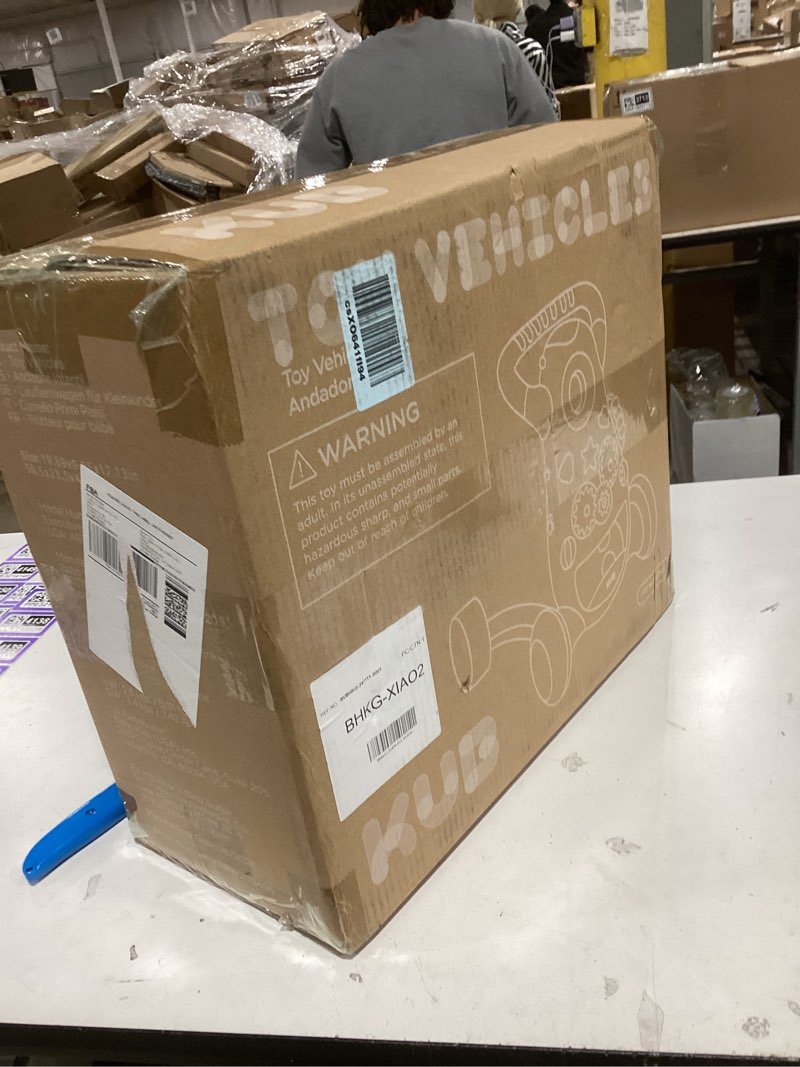 Condition photo showing New/Like New for KÜB Montessori Baby Walker - Interactive Push Toy for Toddlers Learning to Walk with Soft Music & Lights, Adjustable Speed & Non-Slip Wheels, Educational Activity Center Orange