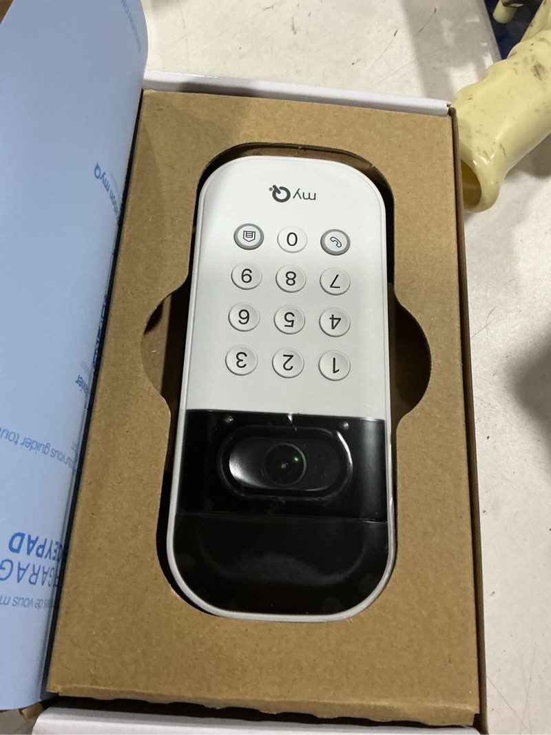 Condition photo showing Good Condition for myq smart garage door video keypad with wide-angle camera,customizable pin codes,and smartphone control–take charge of your garage access works with chamberlain, liftmaster and craftsman openers,white