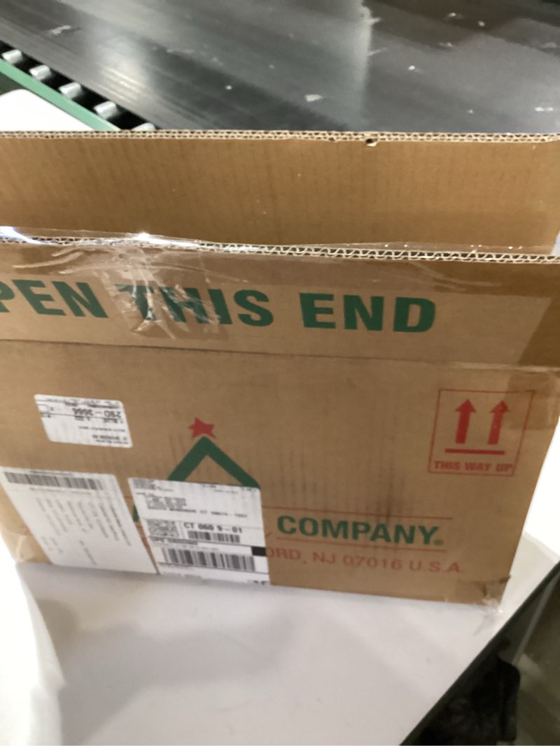 Condition photo showing New/Like New for National Tree Company 6 ft Pre-Lit Glittery Bristle Artificial Christmas Garland, Christmas Decoration with Pinecones, 50 Clear LED Lights, 138 Tips, Timer, Green