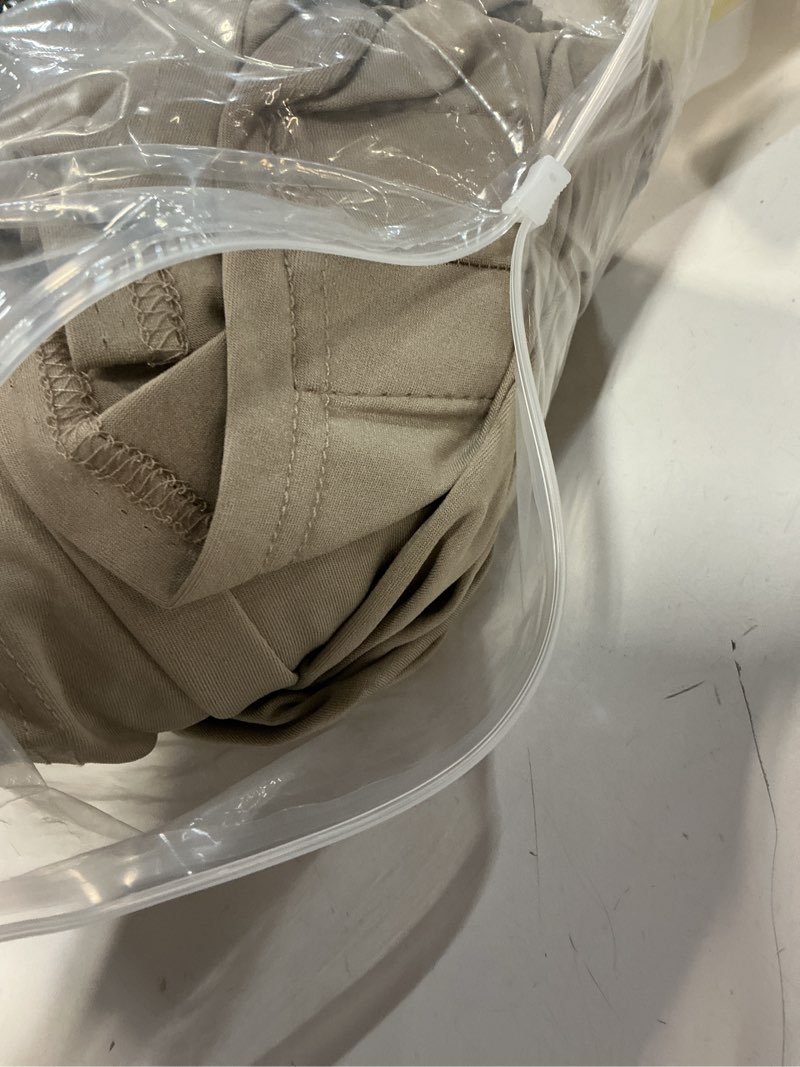 Condition photo showing Good Condition for KOUFALL Short Curtains for Windows,Blackout Boho Floral Damask Pattern Pretty Black Out Curtains for Bedroom Taupe Tan Beige 52"W x 45"L (Pack of 2) Taupe