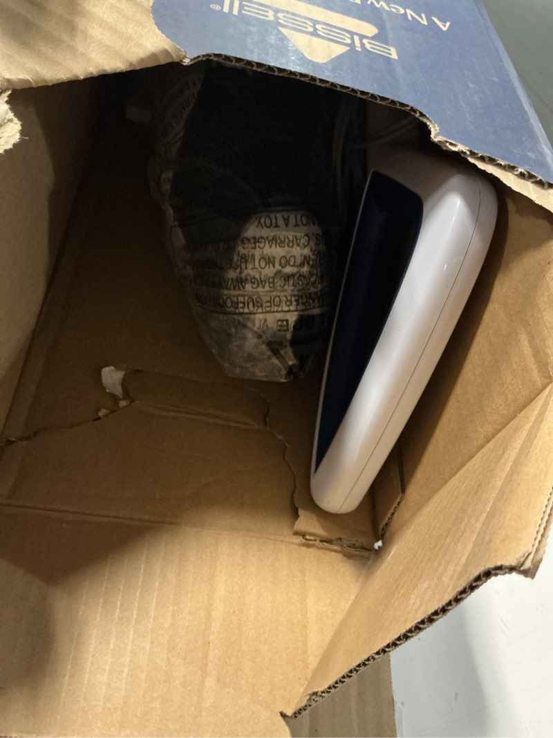 Condition photo showing As Is for Bissell Power Fresh Steam Mop with Natural Sanitization, Floor Steamer, Tile Cleaner, and Hard Wood Floor Cleaner with Flip-Down Easy Scrubber, 1940A PowerFresh Steam Mop