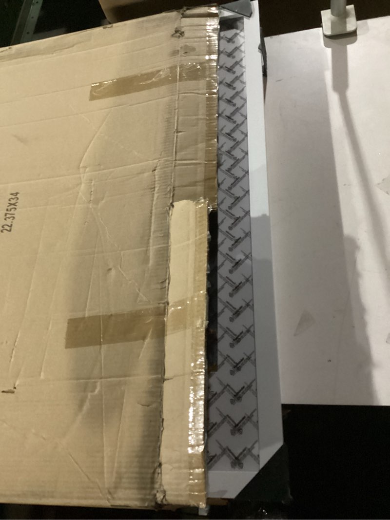 Condition photo showing As Is for Picrit 22.375x34 Picture Frame 3 Pack, White Poster Frame, Display Poster 18 x 24 with Mat or 22.375 x 34 without Mat for Horizontal or Vertical Wall Mounting White 22.375x34