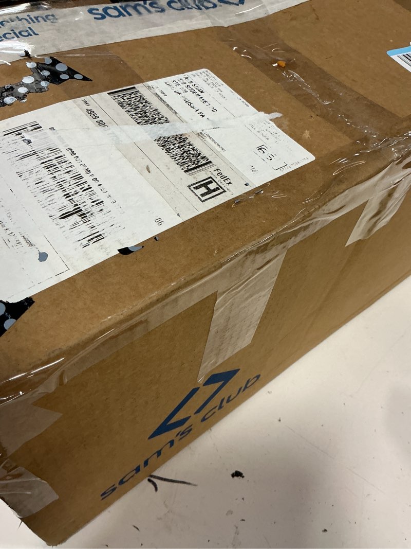 Condition photo showing As Is for mind reader extra large cup and condiment station, countertop organizer, coffee bar, kitchen, stirrers, 24"l x 11.5"w x 12.5"h, black