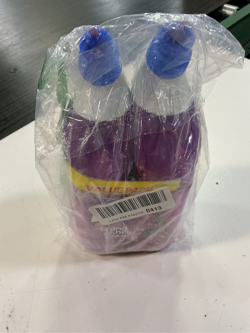 Condition photo showing New/Like New for lysol toilet bowl cleaner gel, for cleaning and disinfecting, septic safe toilet bowl cleaner, lavender & cotton blossom scent, 24 oz, (pack of 2) lavender & cotton blossom 24 fl oz (pack of 2)