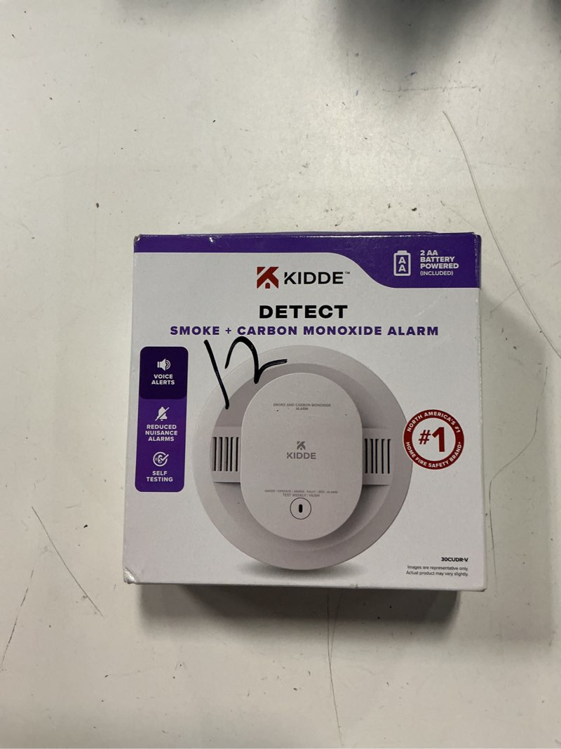 Condition photo showing New/Like New for kidde smoke + carbon monoxide alarm