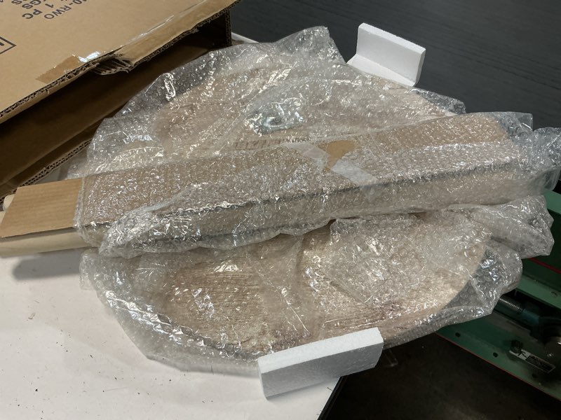 Condition photo showing Good Condition for AWASEN Round Side Table, Modern Small End Table for Living Room, Wood Accent Drink Table for Small Space with Solid Wood Legs, Easy Assembly, Rustic White Oak