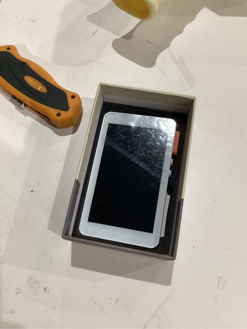 Condition photo showing As Is for Vlog Selfie Monitor Screen, Back Camera Monitor Screen for iPhone, Wireless Magnetic Phone screen mirroring with Bluetooth Remote Speaker for YouTube Live Stream TikTok, Compatible with iPhone Android White